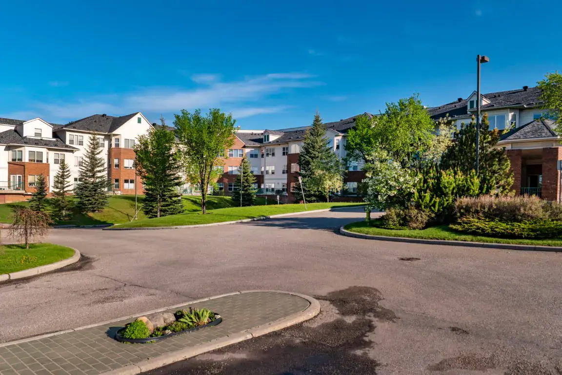 A residential street in Mayland Heights